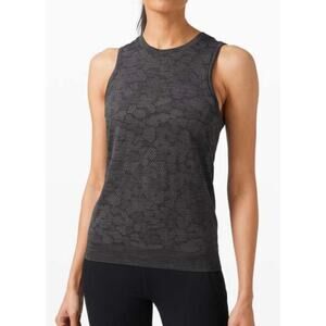 Lululemon Women's Sleeveless Polar‎ Spots Titanium Breeze by Muscle Tank Top